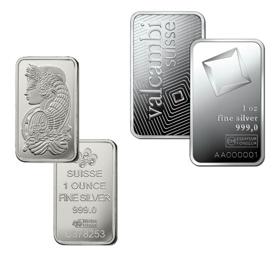 1 oz Silver Bar - Brand Varies