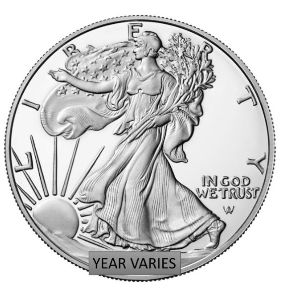 1 oz Silver American Eagle - BU (Year Varies)