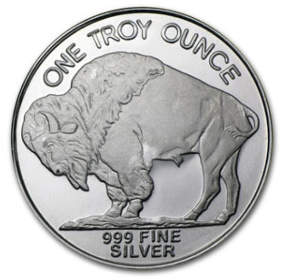 1 oz Silver Round - Buffalo Design