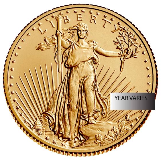 1 oz Gold Eagle - BU (Year Varies)