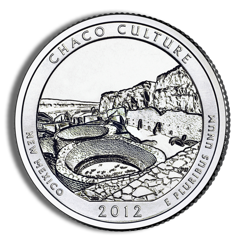 2012-P 5 oz ATB Chaco Culture Silver Coin - Burnished (Cap Only)