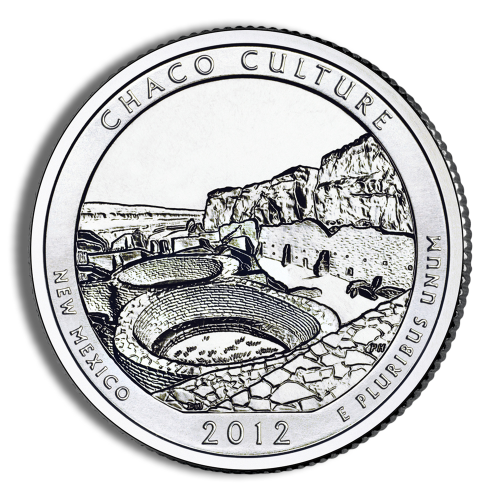 2012 5 oz ATB Chaco Culture Silver Coin - BU