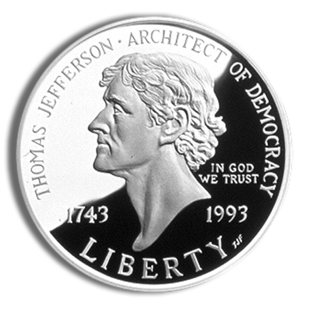 1993-S $1 Jefferson Silver Commem - Proof