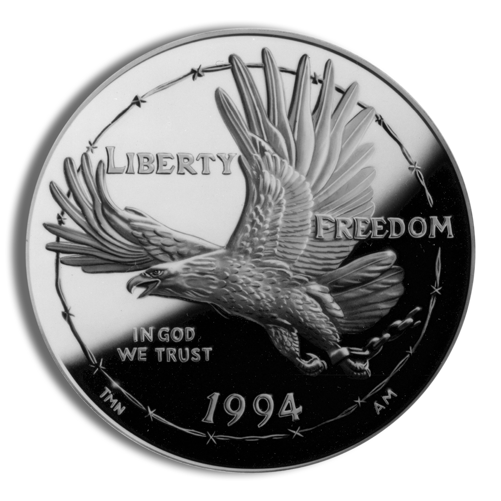 1994-P $1 Prisoner of War Silver Commem - Proof