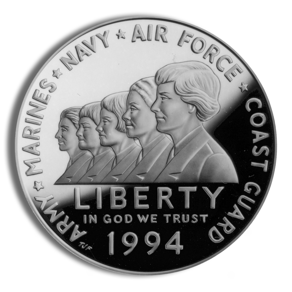 1994-P $1 Women in Military Silver Commem - Proof