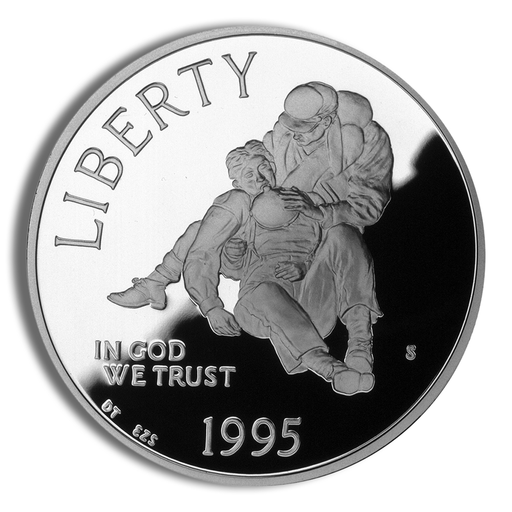 1995-S $1 Civil War Silver Commem - Proof