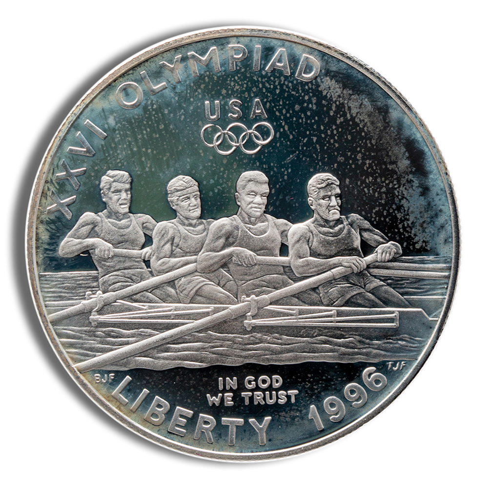 1996-P $1 Rowing Silver Commem - Proof