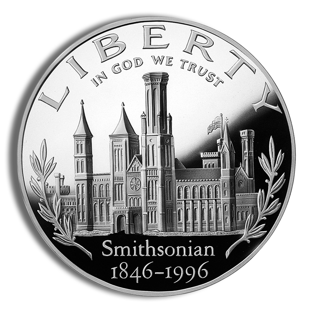 1996-P $1 Smithsonian Silver Commem - Proof