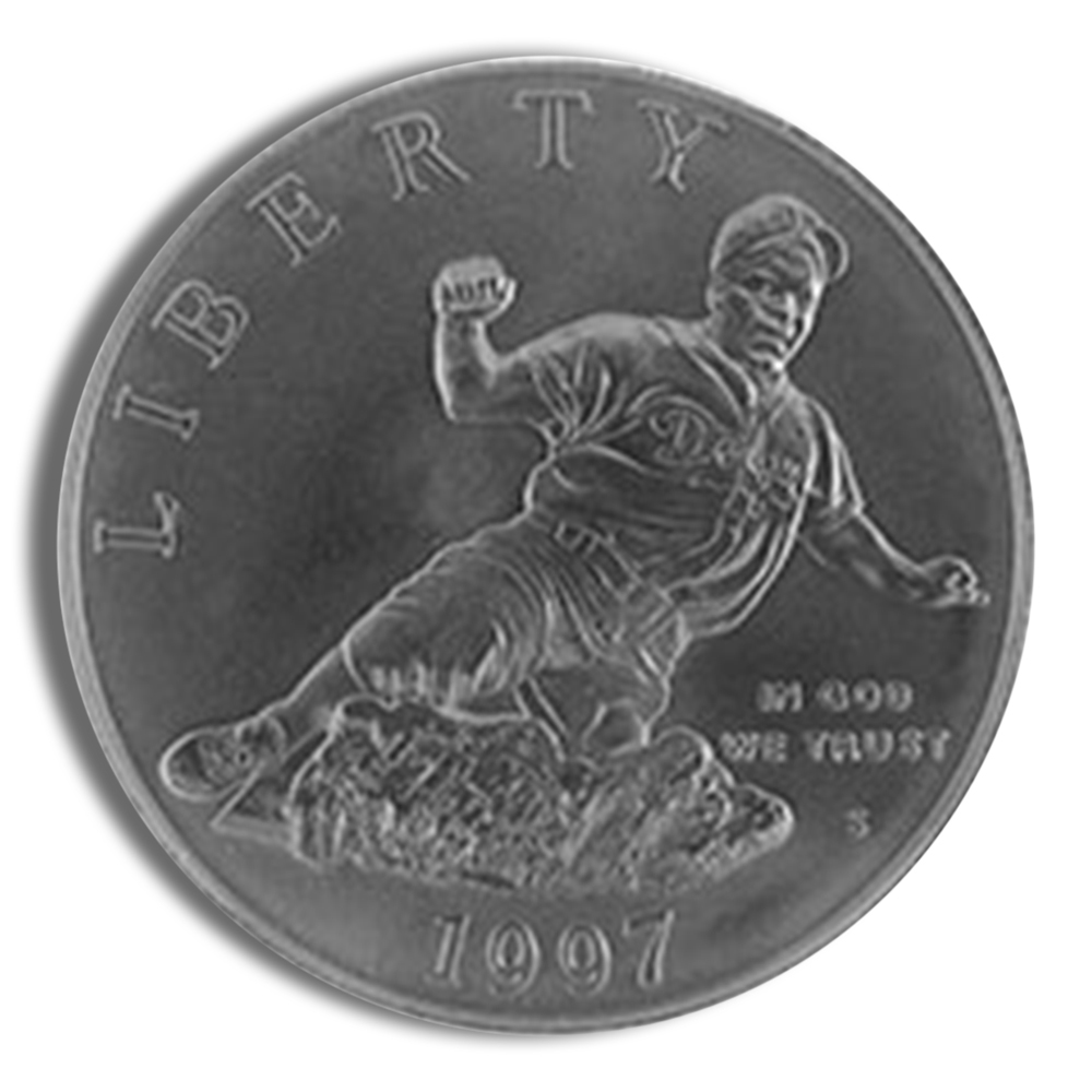 1997-S $1 Jackie Robinson Silver Commem - Proof