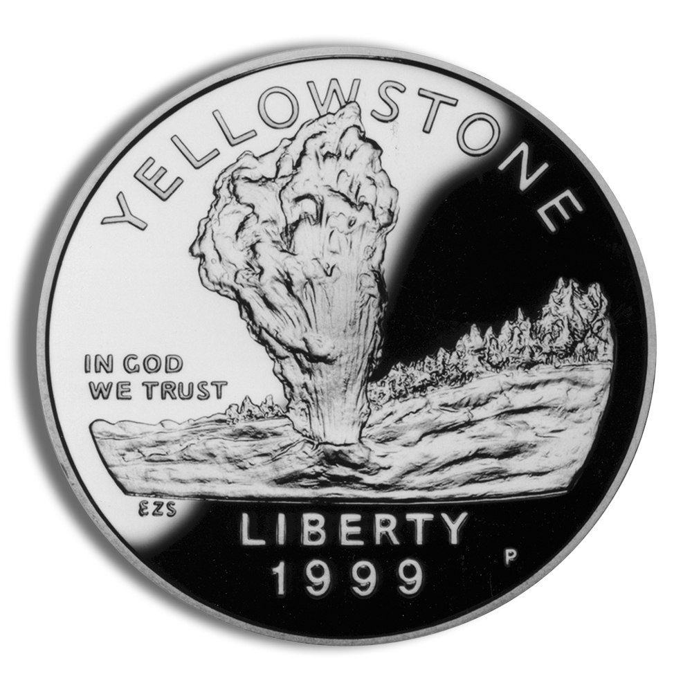 1999-P $1 Yellowstone Silver Commem - Proof