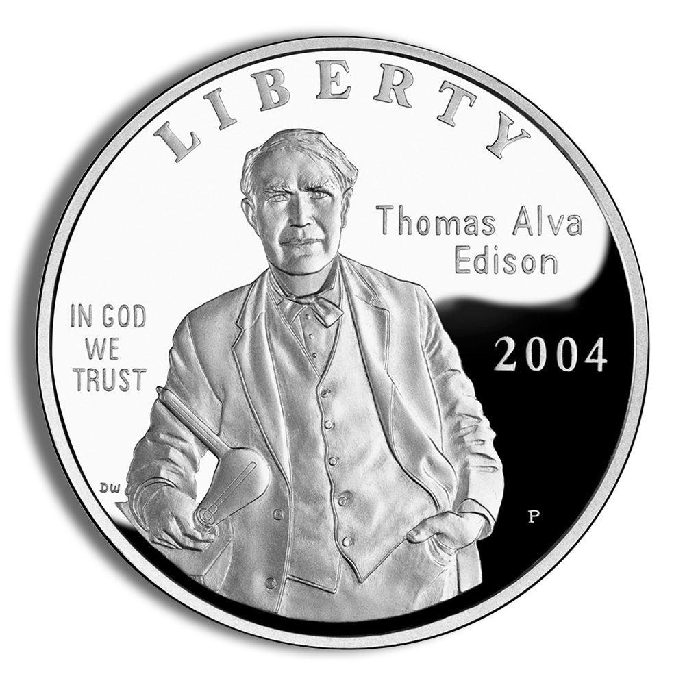 2004-P $1 Thomas A. Edison Silver Commem - Proof