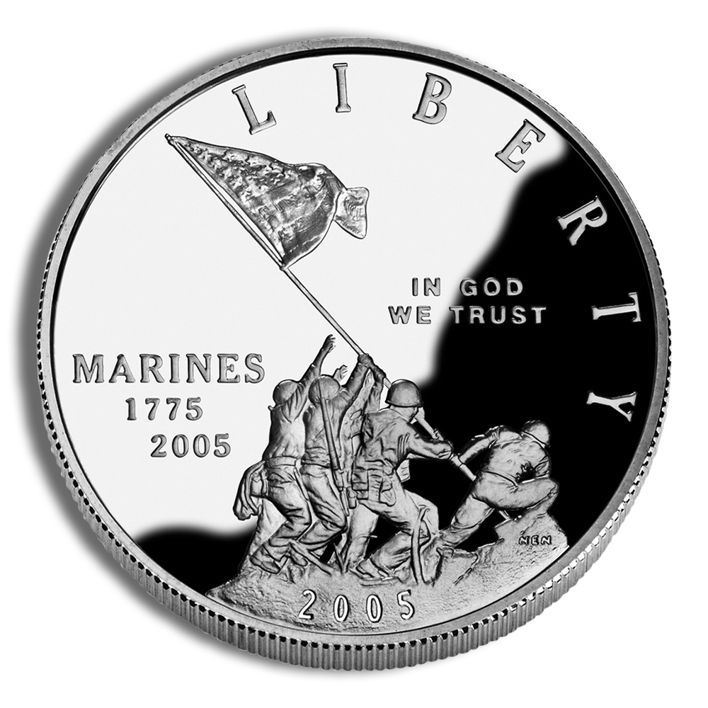 2005-P $1 Marine Corps Silver Commem - Proof