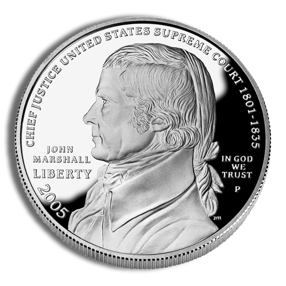 2005-P $1 John Marshall Silver Commem - Proof