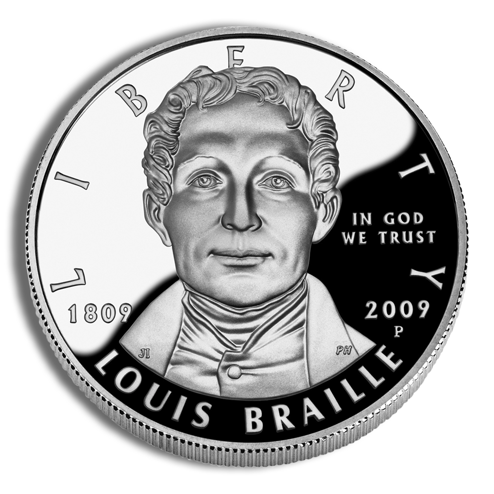 2009-P $1 Louis Braille Silver Commem - Proof