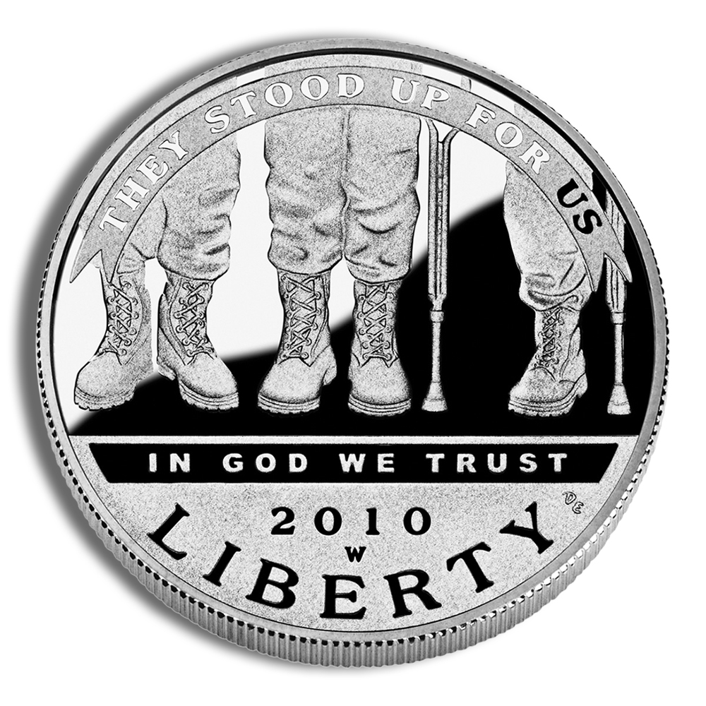 2010-W $1 Disabled Veterans Silver Commem - Proof