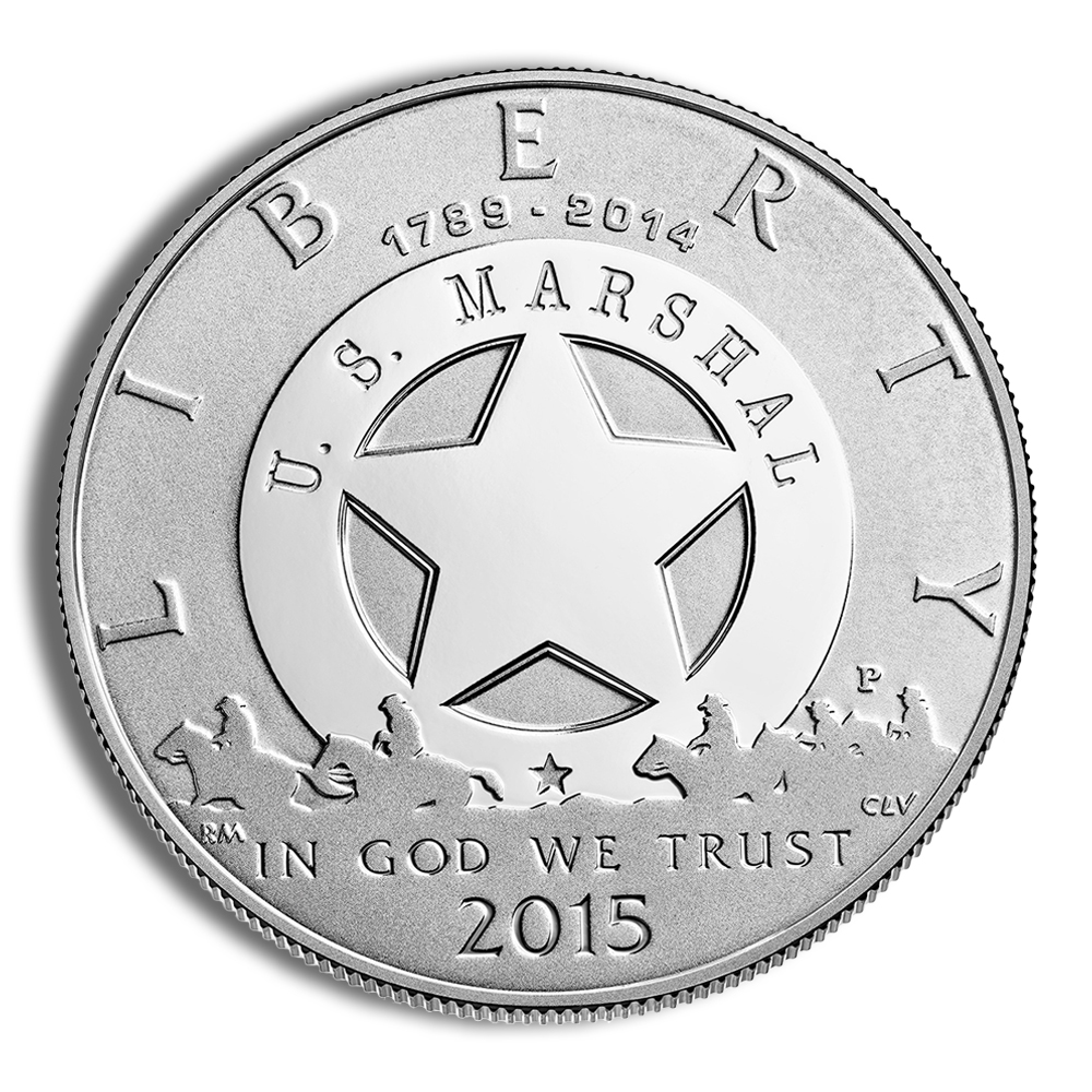 2015-P $1 U.S. Marshals Silver Commem - Proof