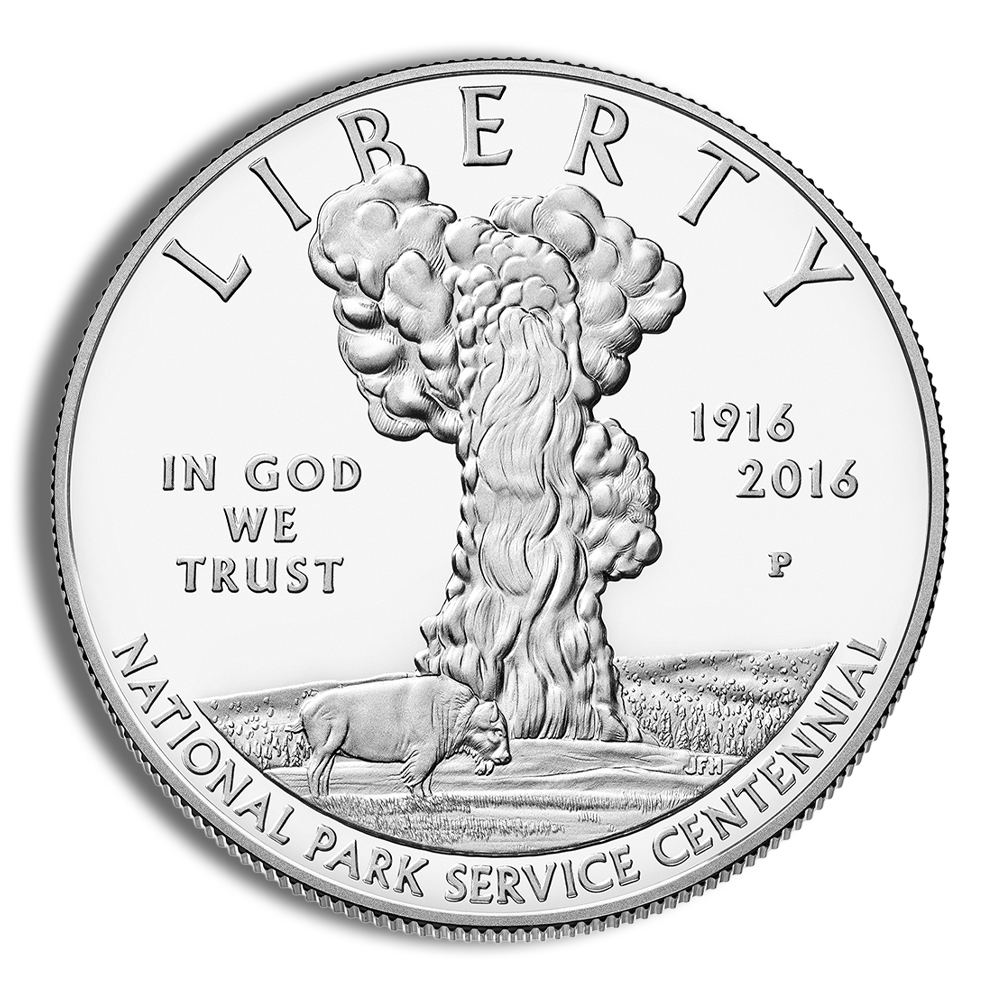 2016-P $1 National Park Service Centennial Silver Commem - Proof