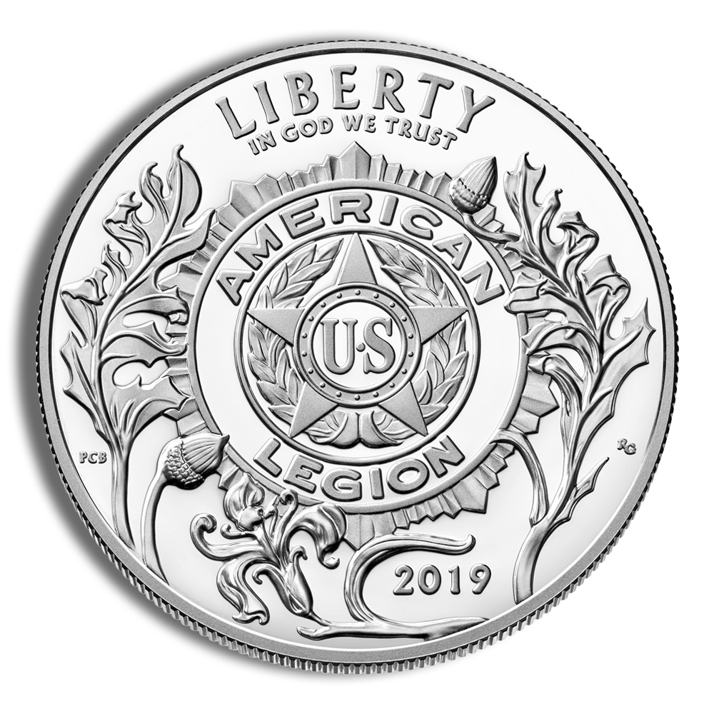 2019-P $1 American Legion Silver Commem - Proof