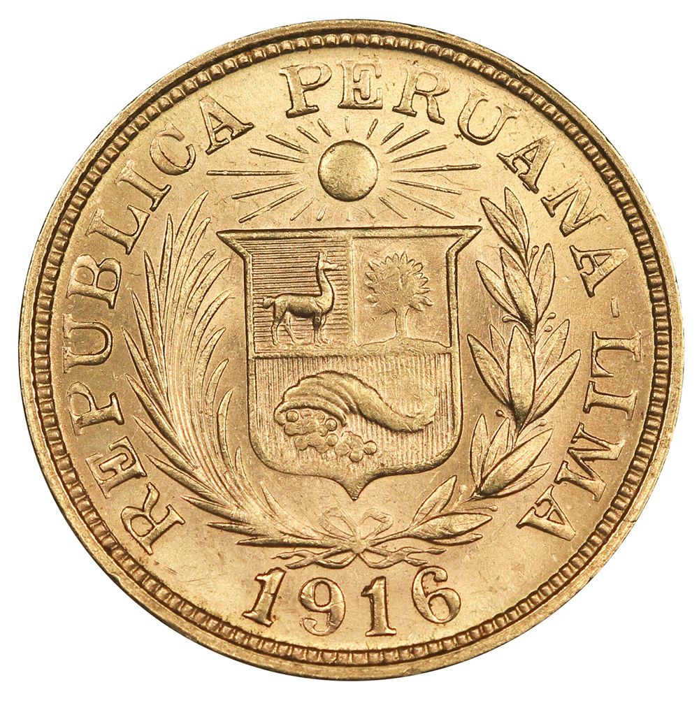 Peru 1 Libra Gold Coin