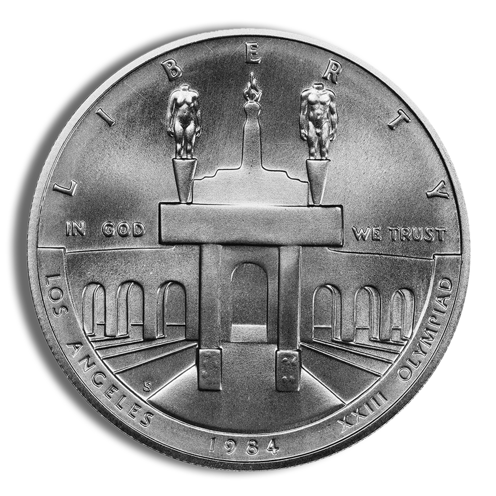 1984-S $1 LA Olympic Silver Commem - BU