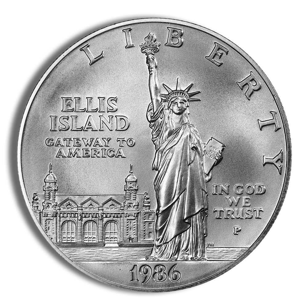 1986-P $1 Statue of Liberty Silver Commem - BU