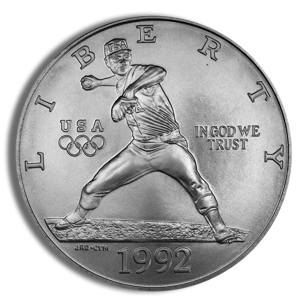 1992-D $1 Olympic Silver Commem - BU