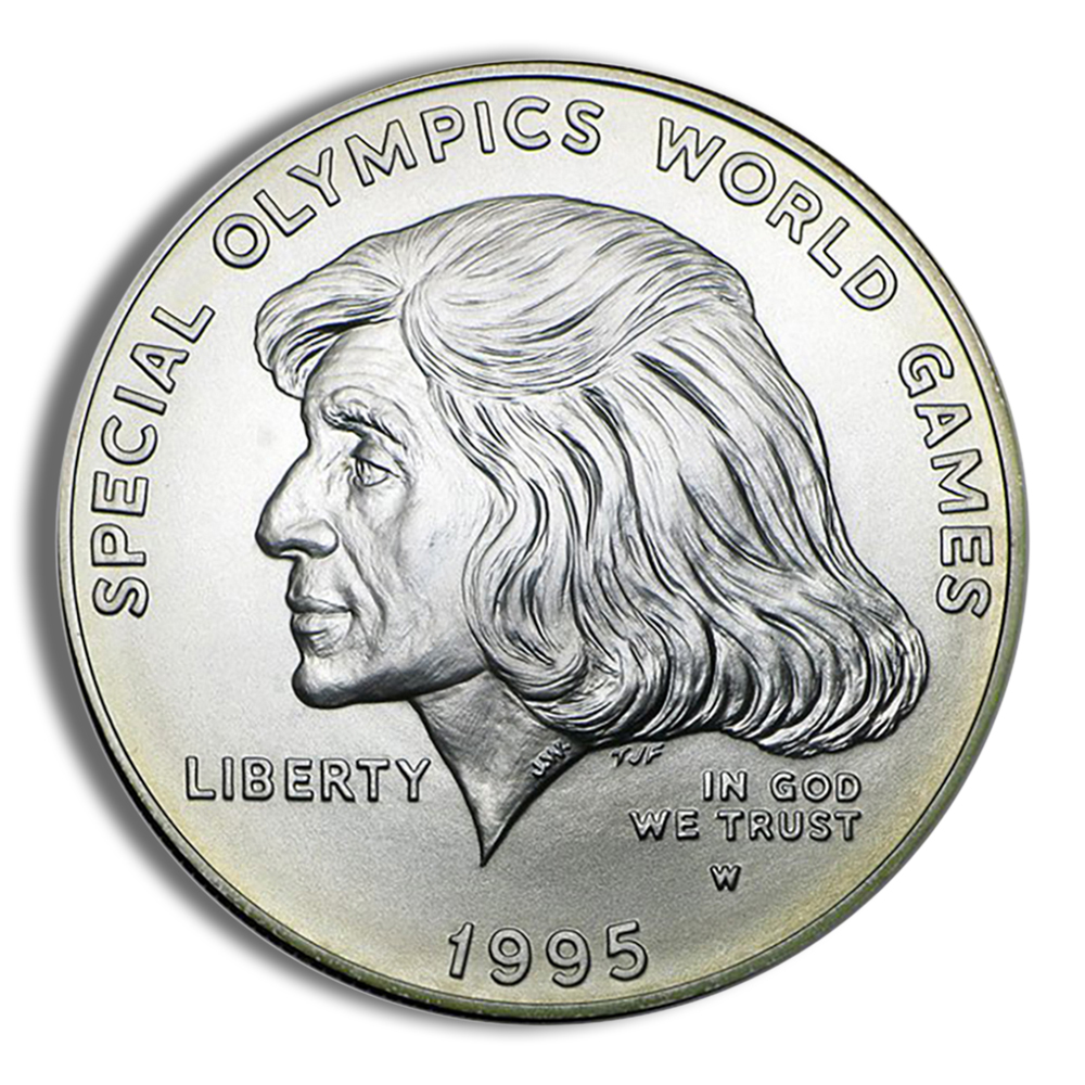 1995-W $1 Special Olympics Silver Commem - BU