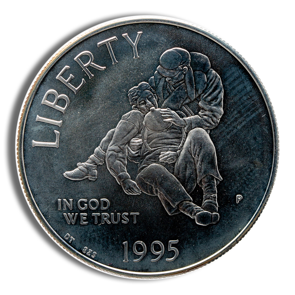 1995-P $1 Civil War Silver Commem - BU