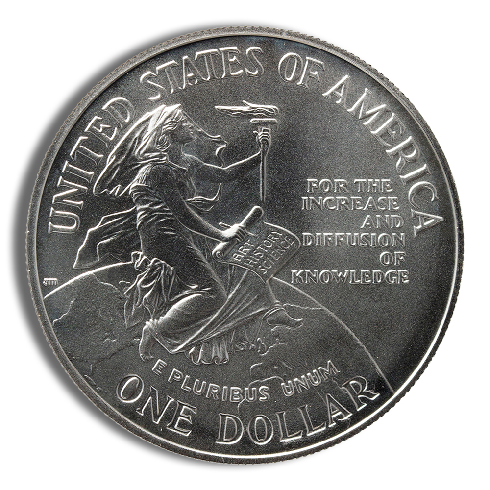 1996-D $1 Smithsonian Silver Commem - BU