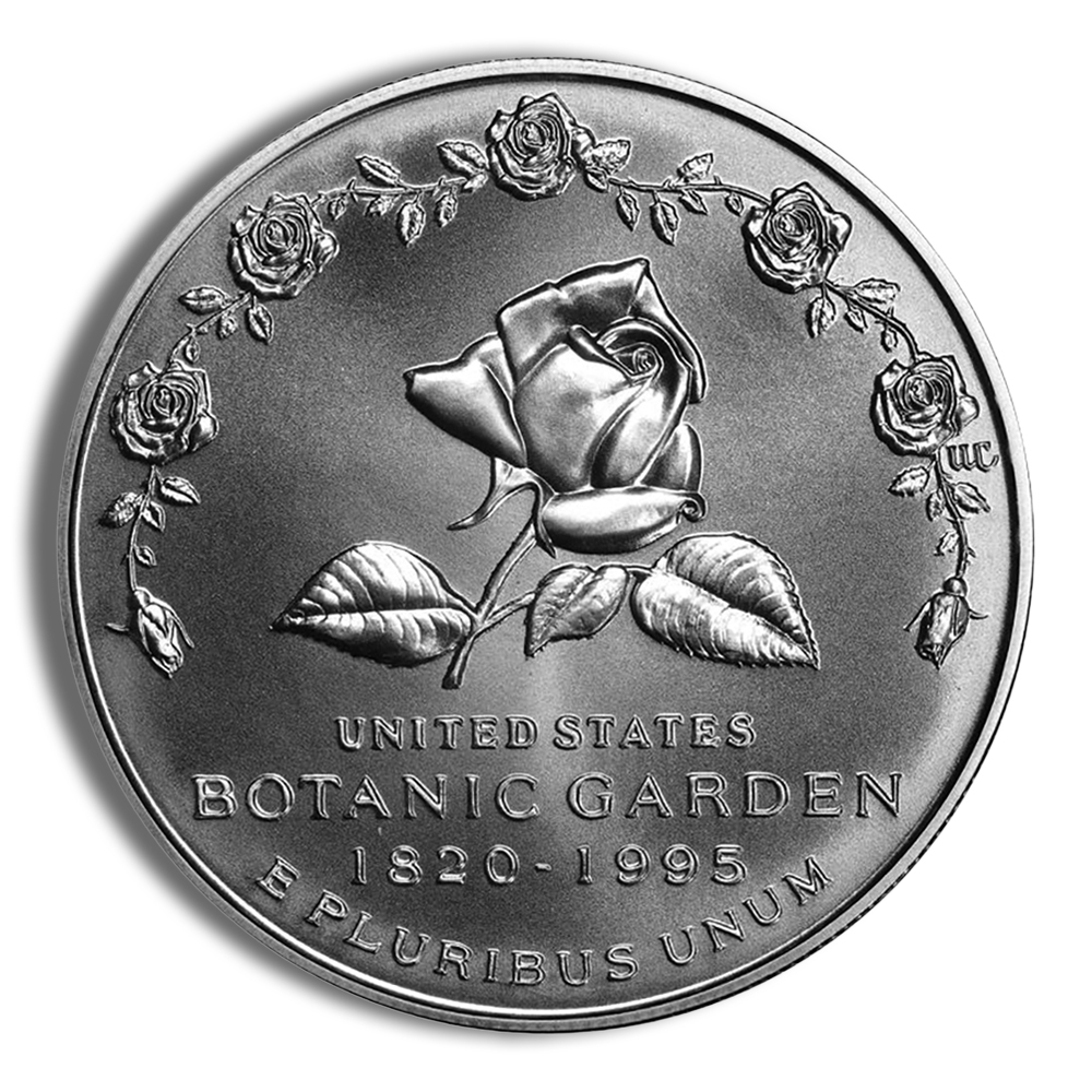 1997-P $1 Botanic Garden Silver Commem - BU