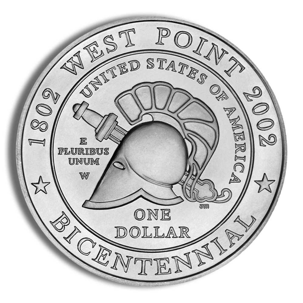 2002-W $1 West Point Silver Commem - BU