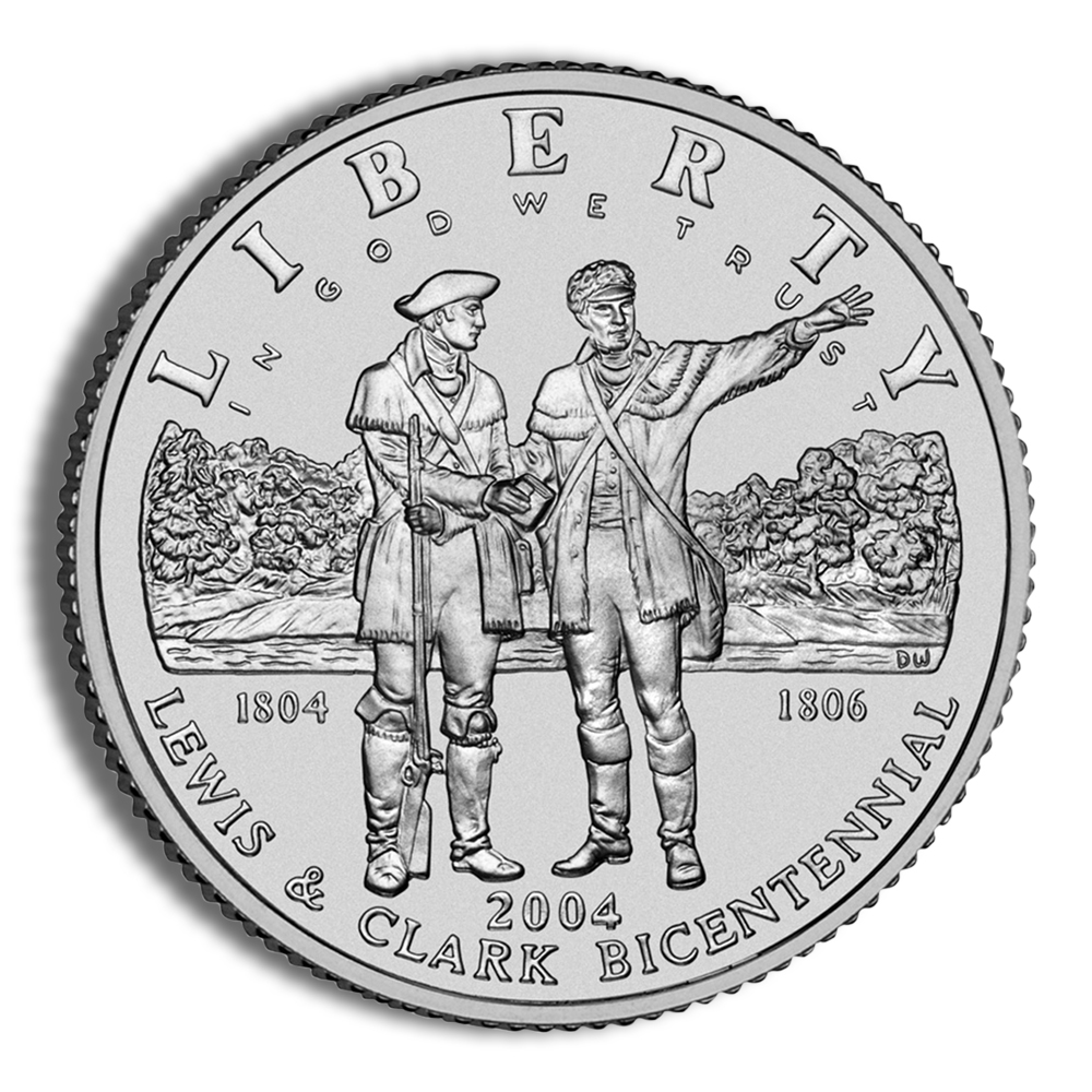 2004-P $1 Lewis & Clark Silver Commem - BU