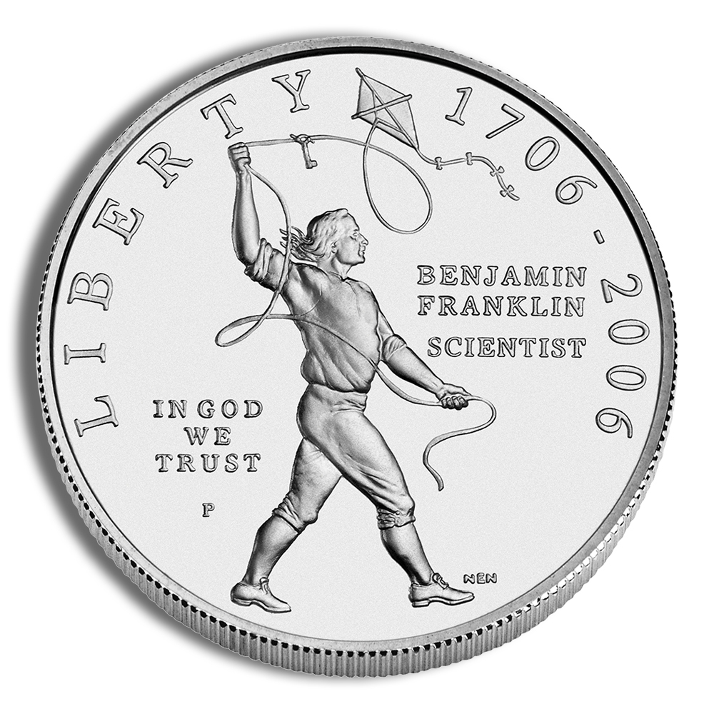 2006-P $1 Franklin Scientist Silver Commem - BU