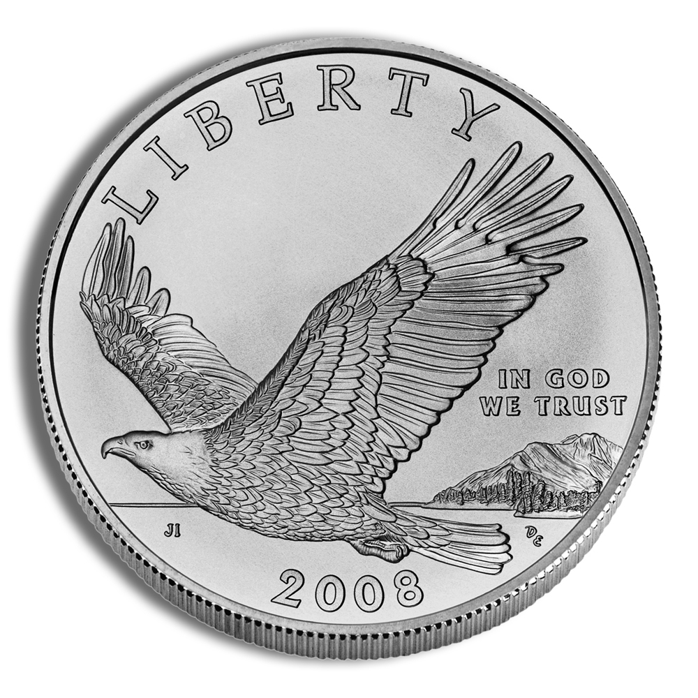 2008-P $1 Bald Eagle Silver Commem - BU