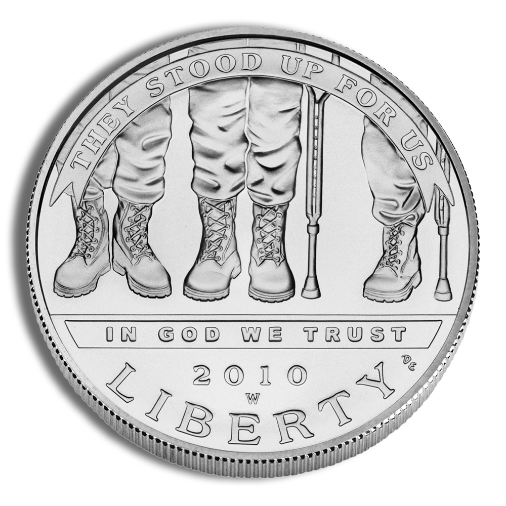 2010-W $1 Disabled Veterans Silver Commem - BU