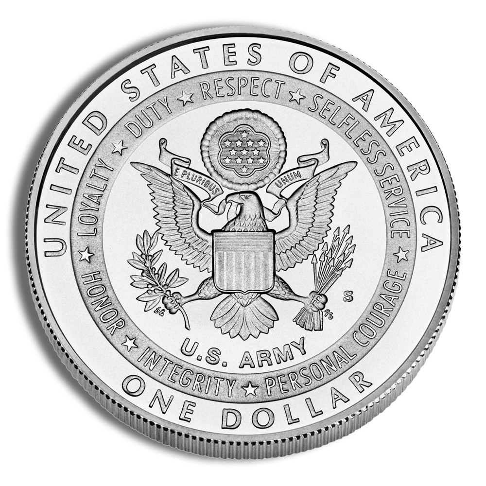 2011-S $1 US Army Silver Commem - BU