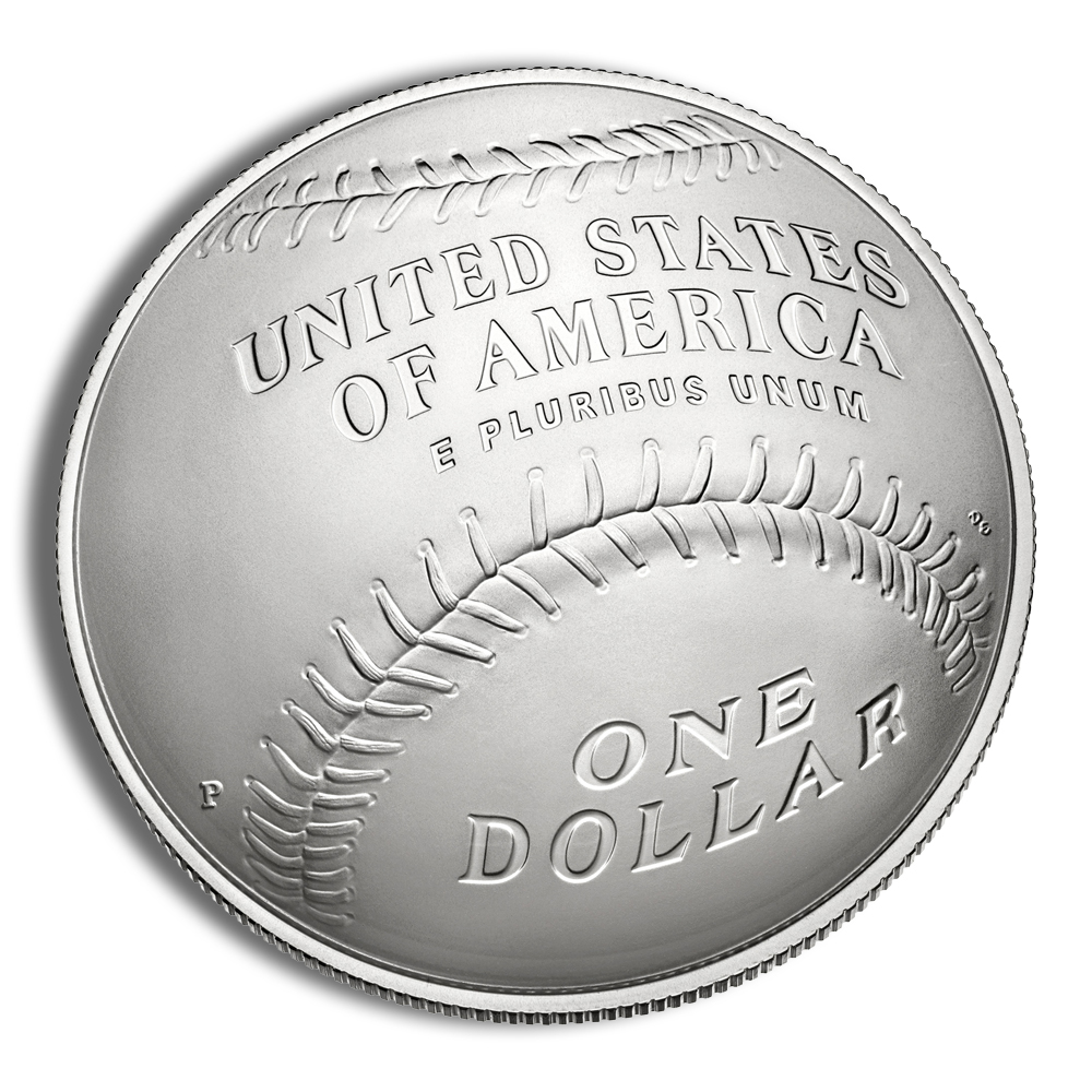 2014-P $1 Baseball Hall Fame Silver Commem - BU