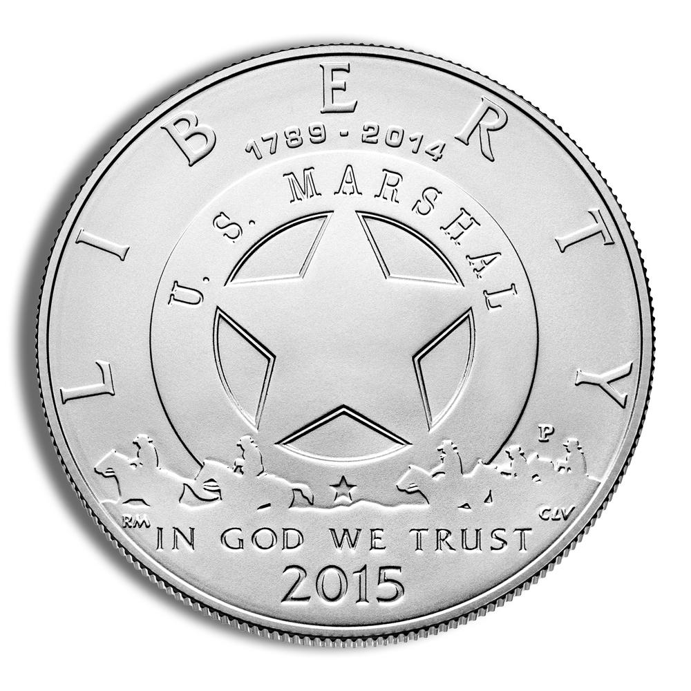 2015-P $1 U.S. Marshals Silver Commem - BU