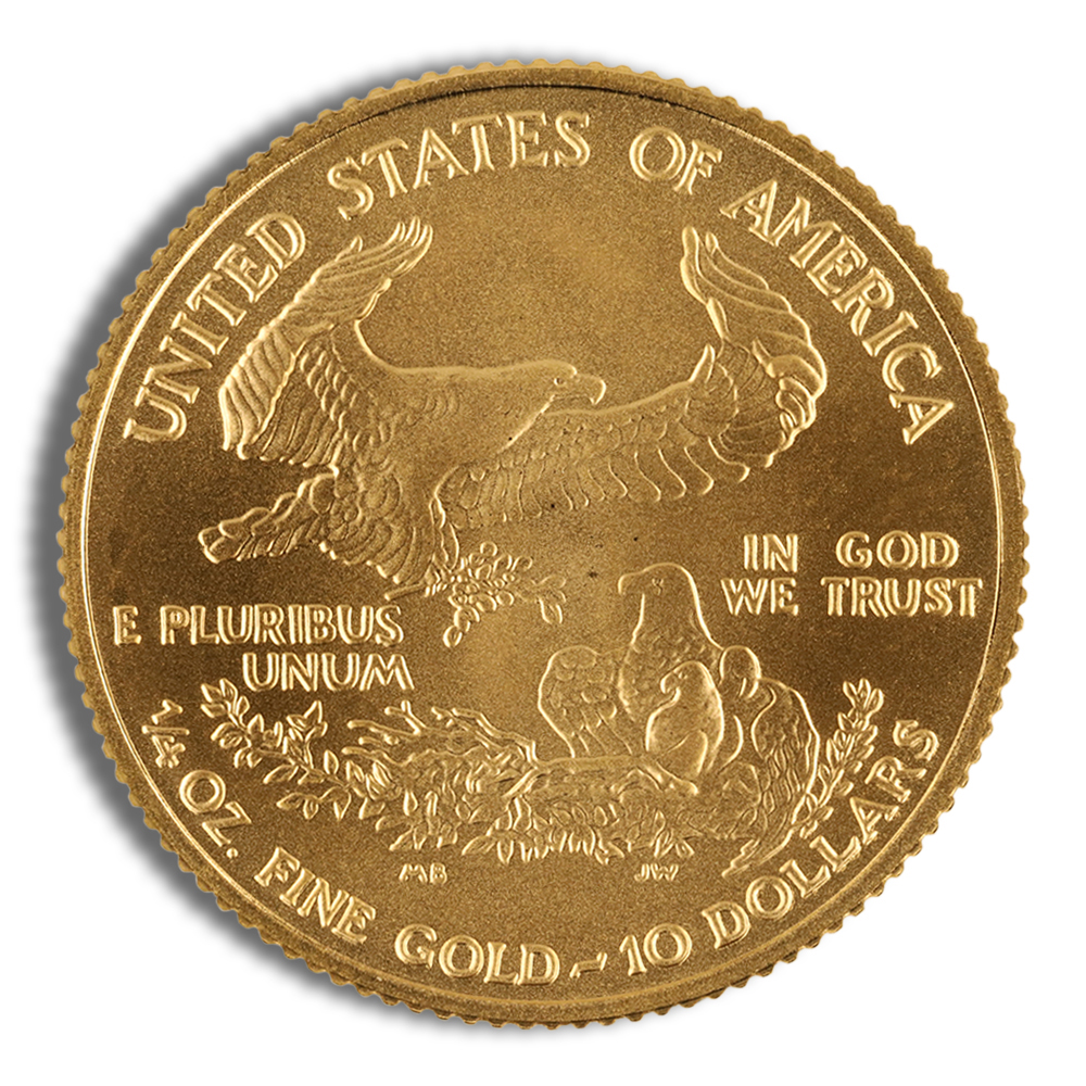 2008-W 1/4 oz Burnished Gold Eagle $10 (Cap Only)