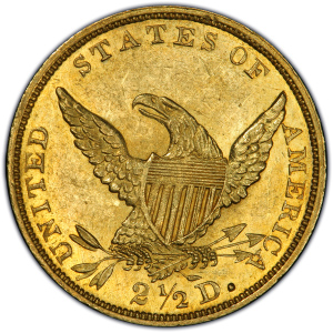 $2.5 Gold Classic Head Quarter Eagle - AU