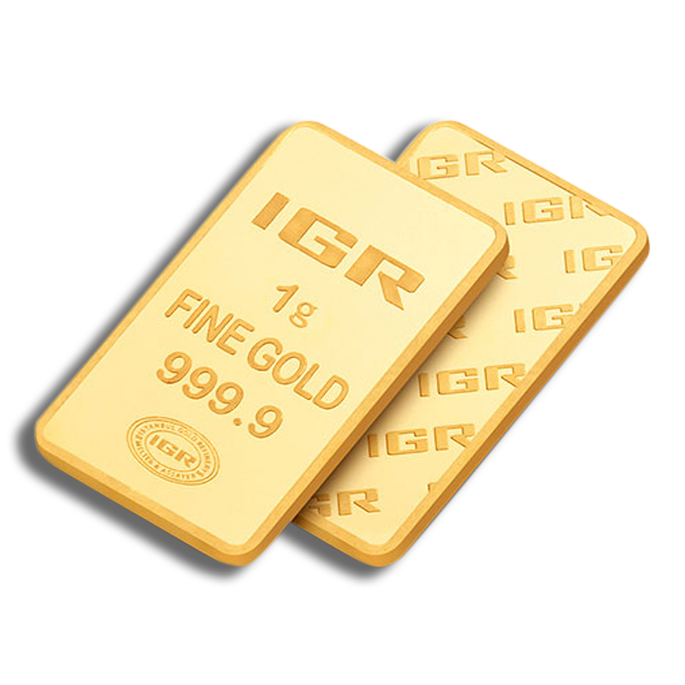 1 gram Gold Bar - IGR Metals (Carded)