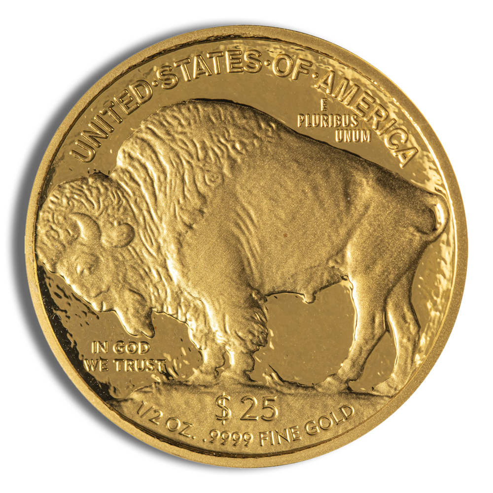 2008-W 1/2 oz Burnished Gold Buffalo (w/Box/COA)