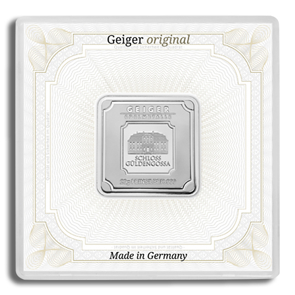 20 gram Silver Bar - Geiger (In Assay)