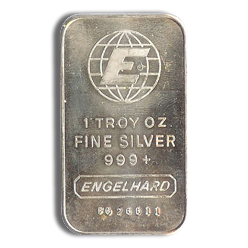 1 oz Silver Bar - Engelhard (Design Varies)