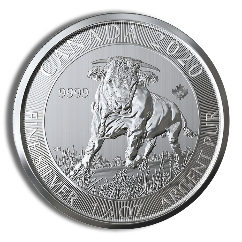 2020 1.5 oz Canadian Silver Bull Coin