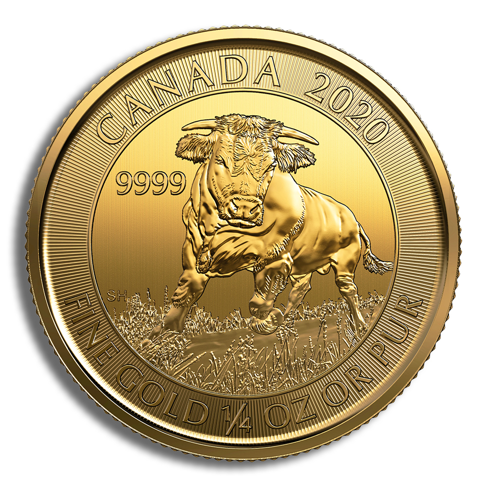 2020 1/4 oz Canadian Bull Gold Coin