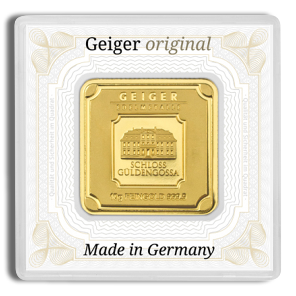 10 gram Gold Bar - Geiger (In Assay)