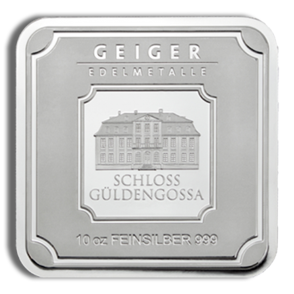 10 oz Silver Bar - Geiger (Sealed)