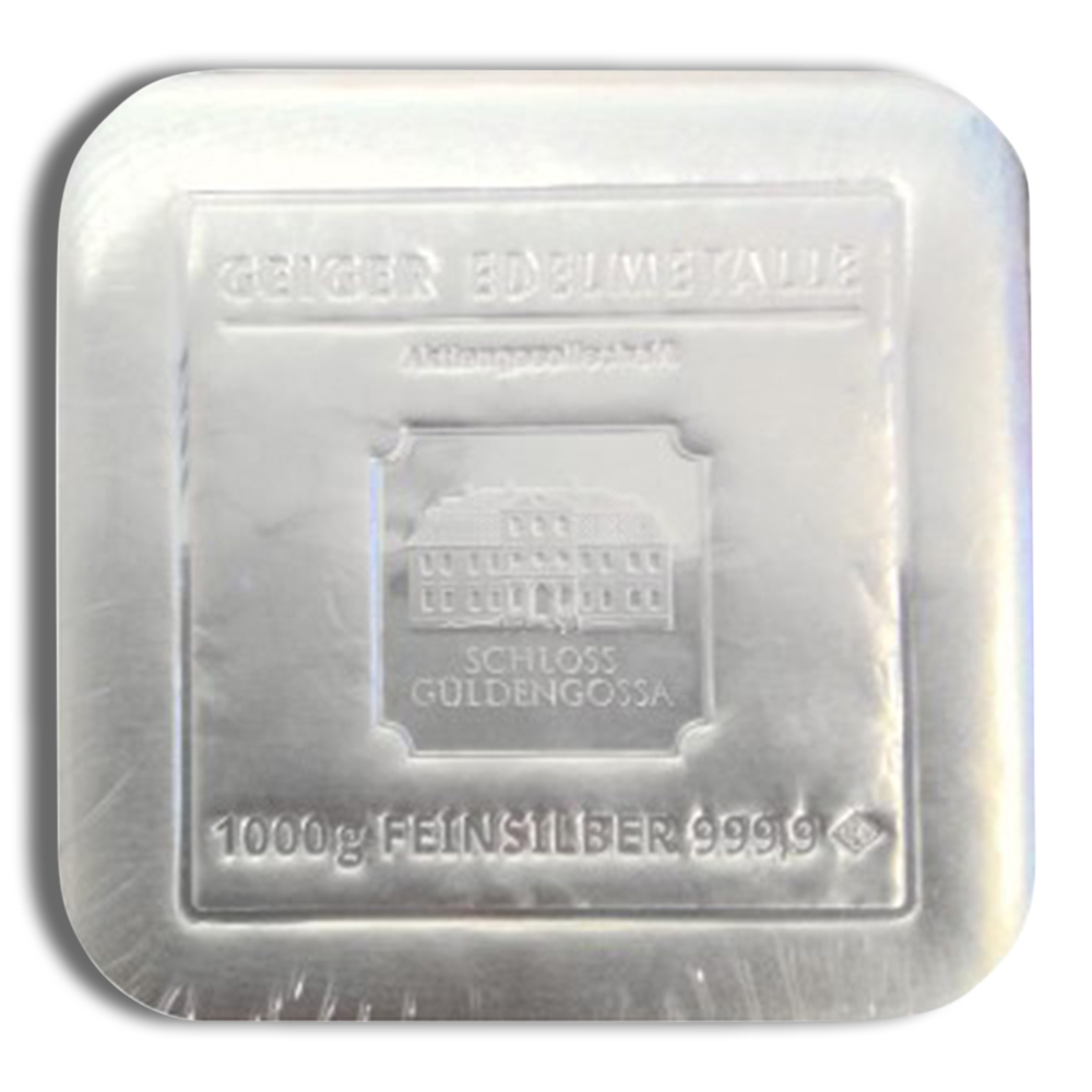 1 Kilo Silver Bar - Geiger