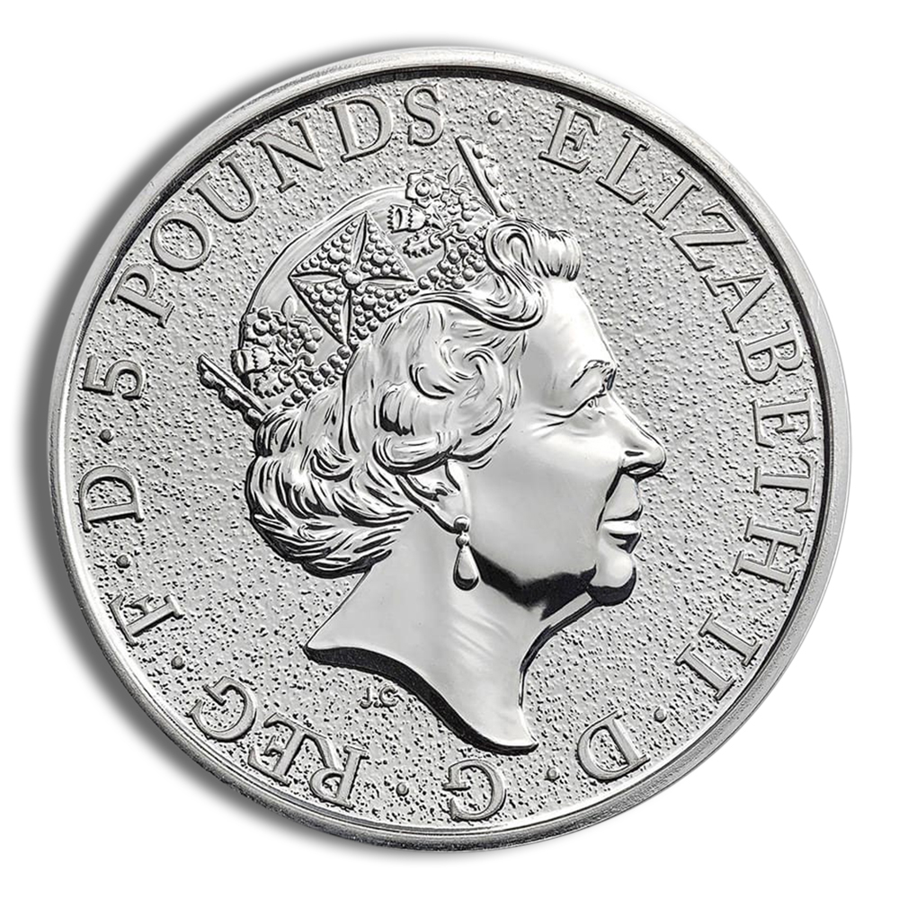 2016 2 oz Silver Great Britain Queen's Beasts - Lion